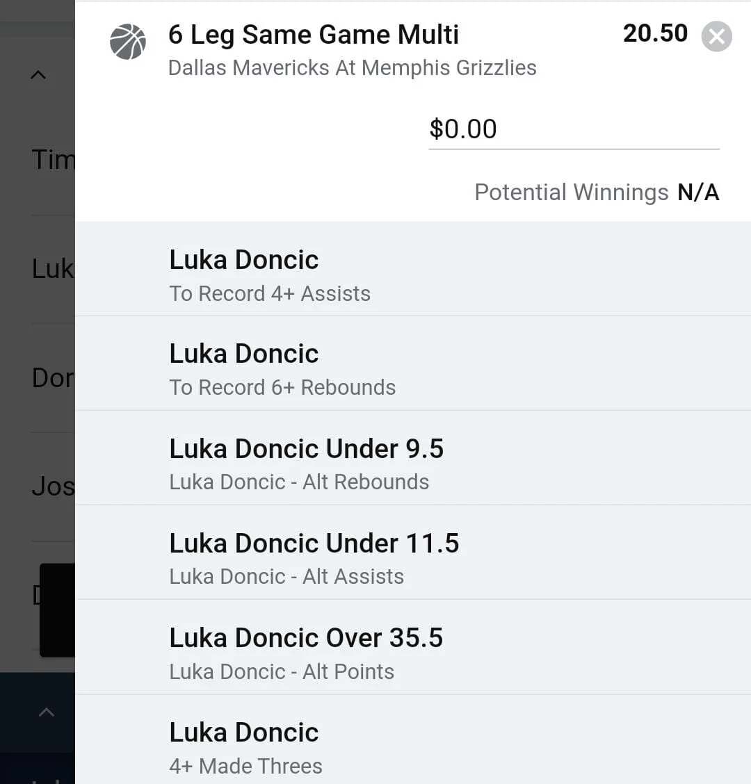 Luka 1.5 units. Take odds over $10