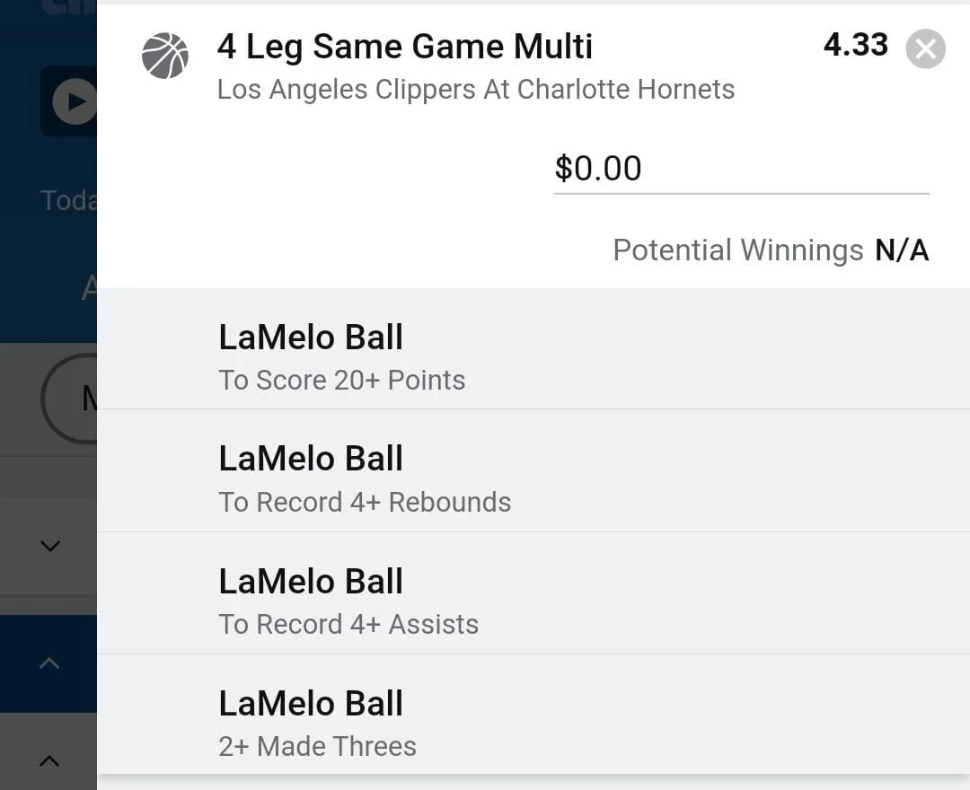 LaMelo 2 units. Take odds over $3
