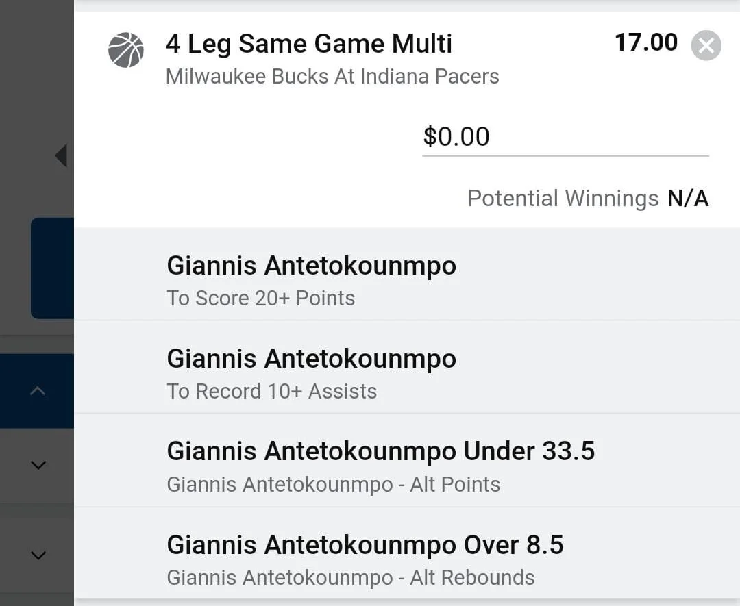 Giannis 1.5 units. Take odds over $10