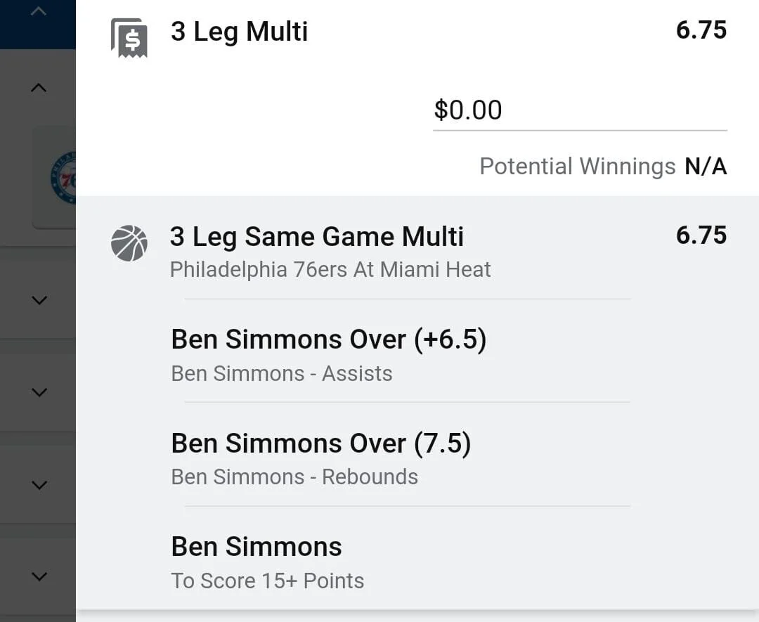 BEST BET. The 76ers are #1 spot in the Eastern Conference, Joel Embiid is out of tonight's game. This should mean an increase in role for Ben Simmons. He's hit this line 11 times this season and 3 games without Joel in the lineup. I like his chances here. Go Ben π₯π₯π₯Ben Simmons 2 units. Take odds over $5.