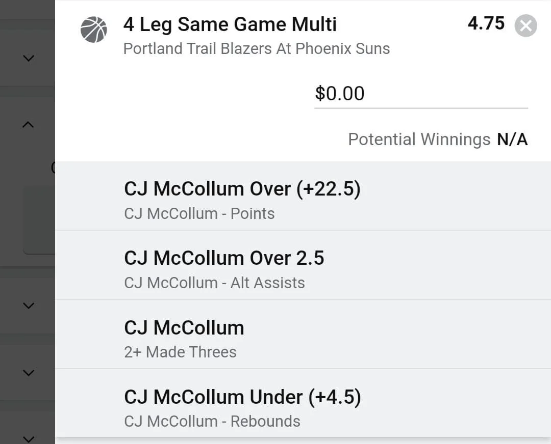 CJ 2 units. Take odds over $3.75