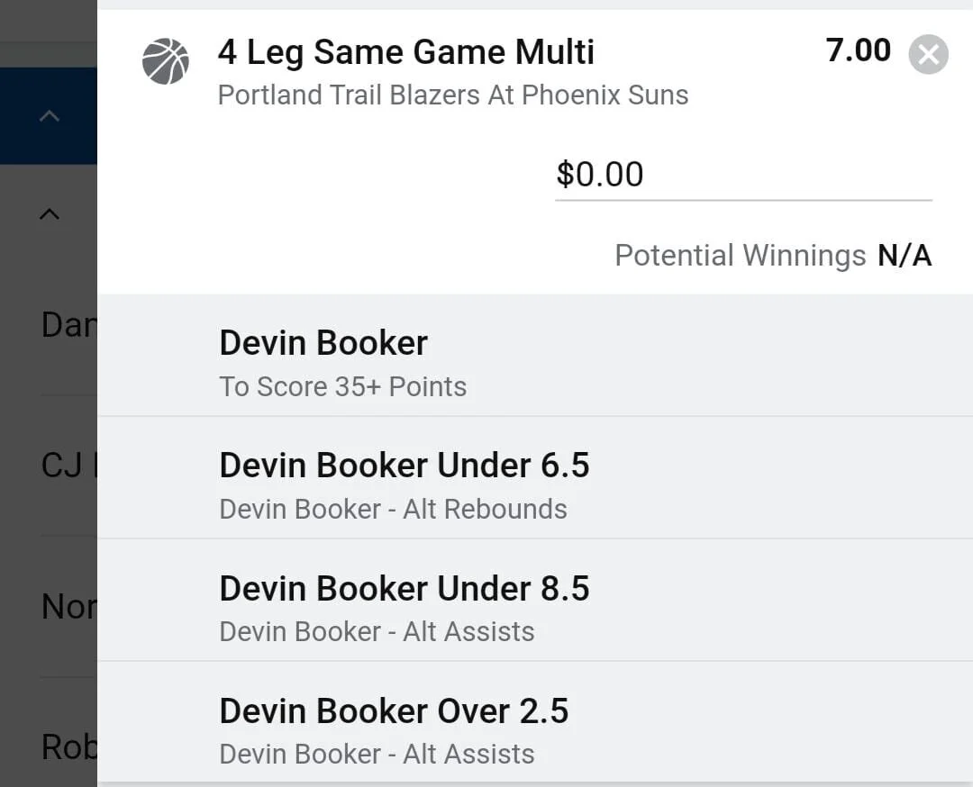 Booker 1.5 units. Take odds over $6
