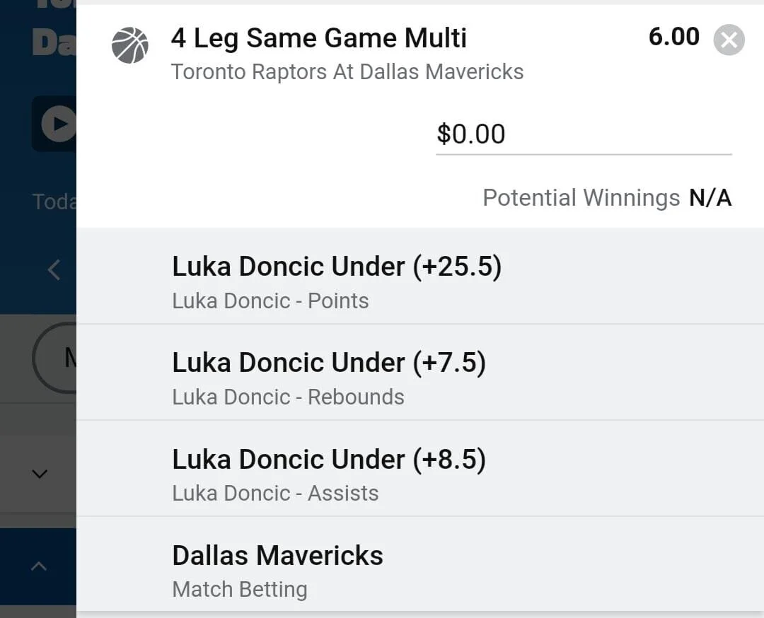 Luka 1.5 units. Take odds over $4