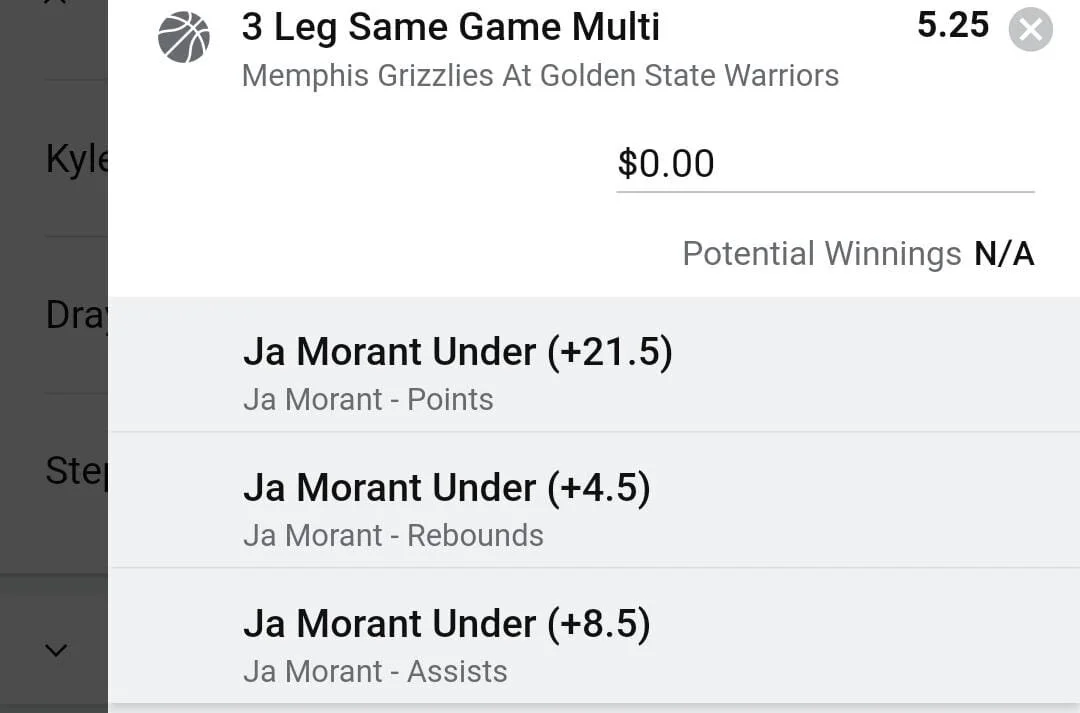 Ja Morant 2 units. Take odds over $4