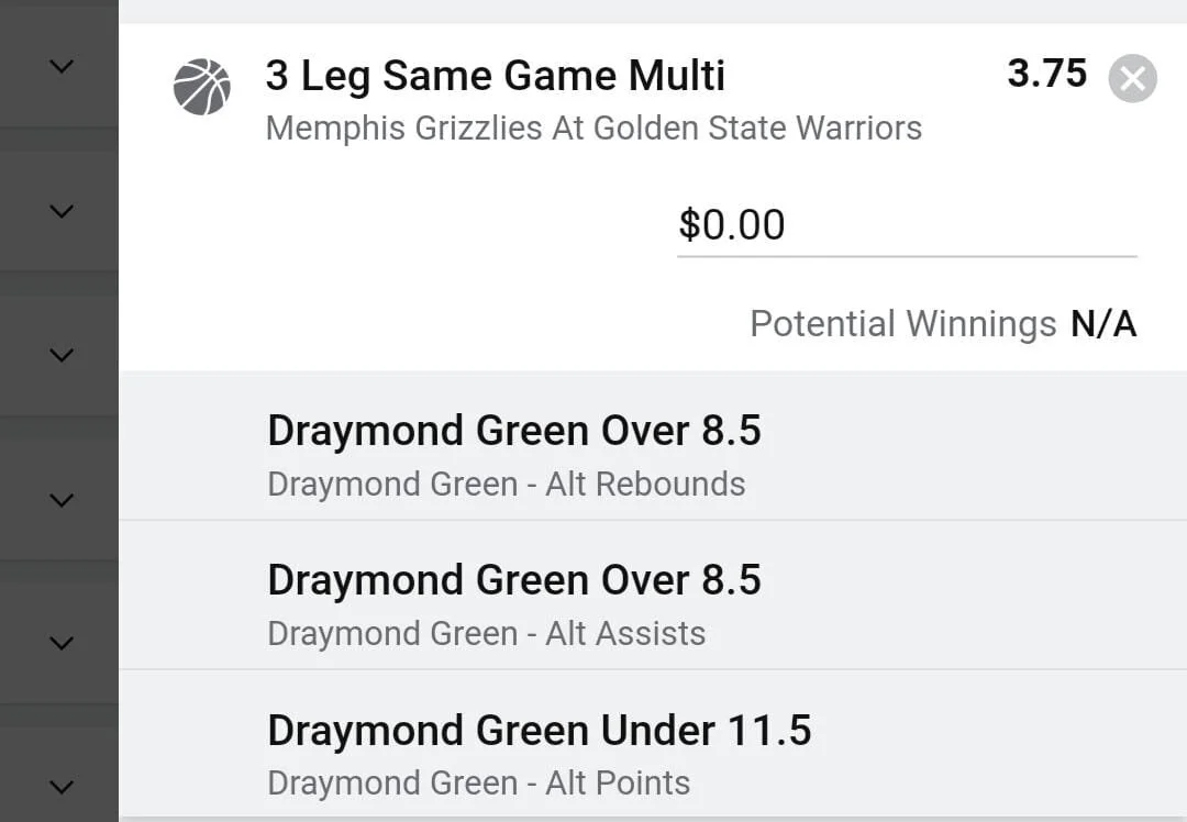 Draymond 3 units. Take odds over $2.5