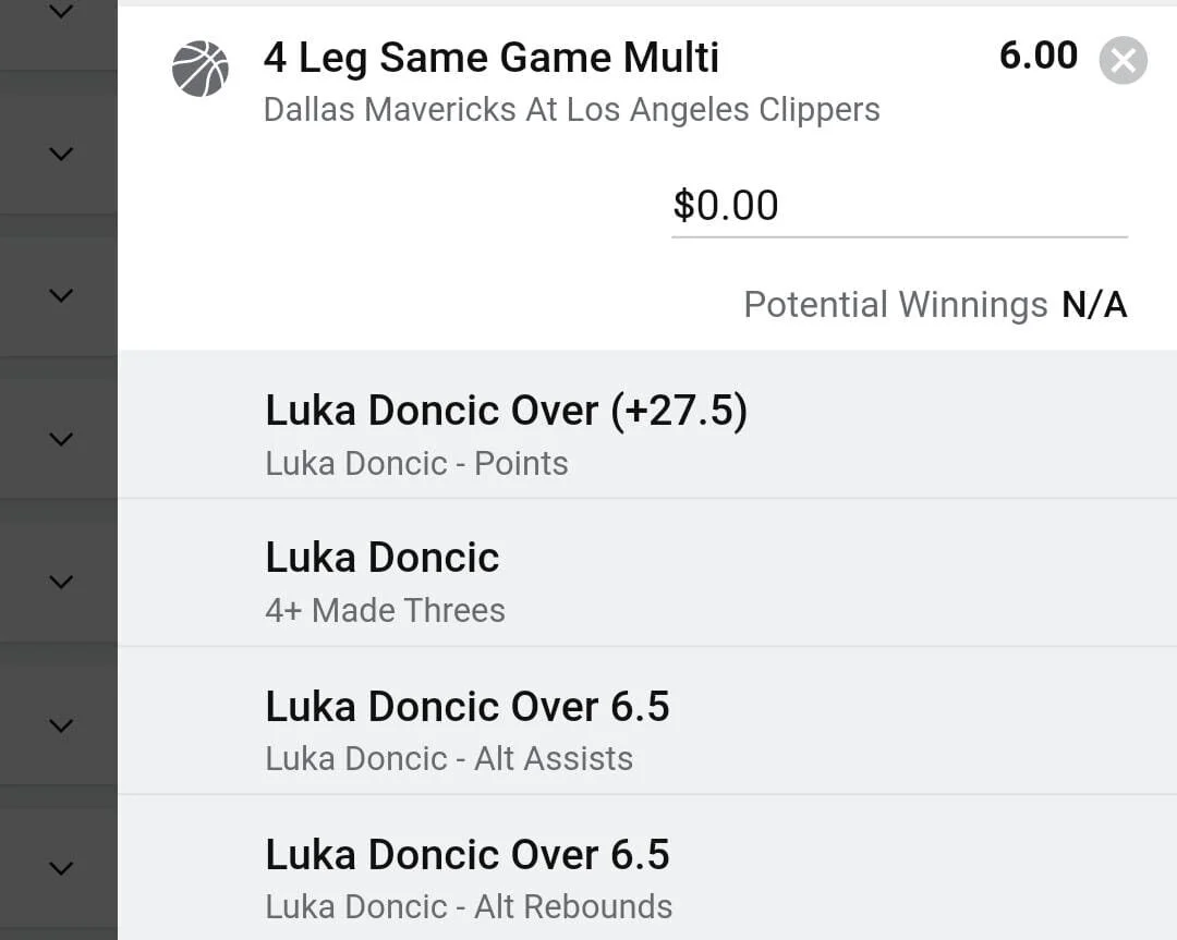 Luka averages 27.7ppg 8.0rpg 8.6apg. Luka has hit this line 12 games this season. In 6 playoff matchups against the Clippers last season he hit this line 3 out of 6 games in the series. The Clippers lineup a little different this season but I still see Luka as a quality contributor in this series. The Mavericks will go as far as he can take them.Luka 1.5 units. Take odds over $4.