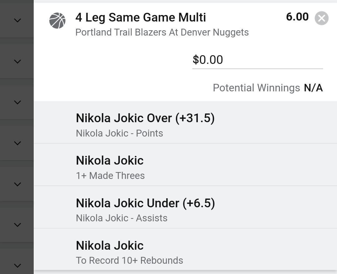 Nikola Jokic 1.5 units. Take odds over $5