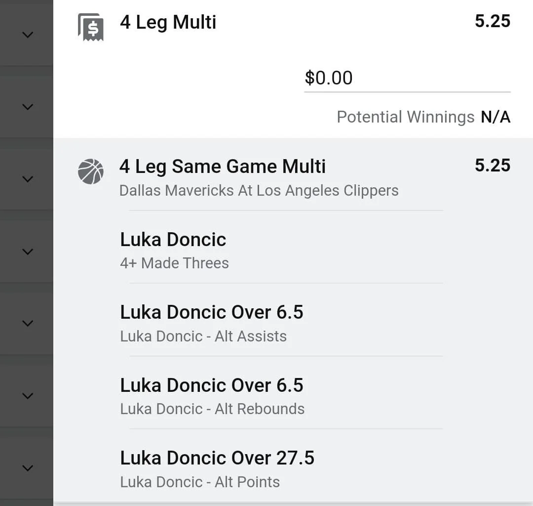 Luka Doncic 2 units. Take odds over $4