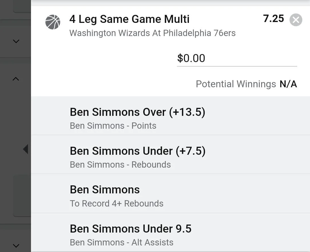 Simmons 1.5 units. Take odds over $6