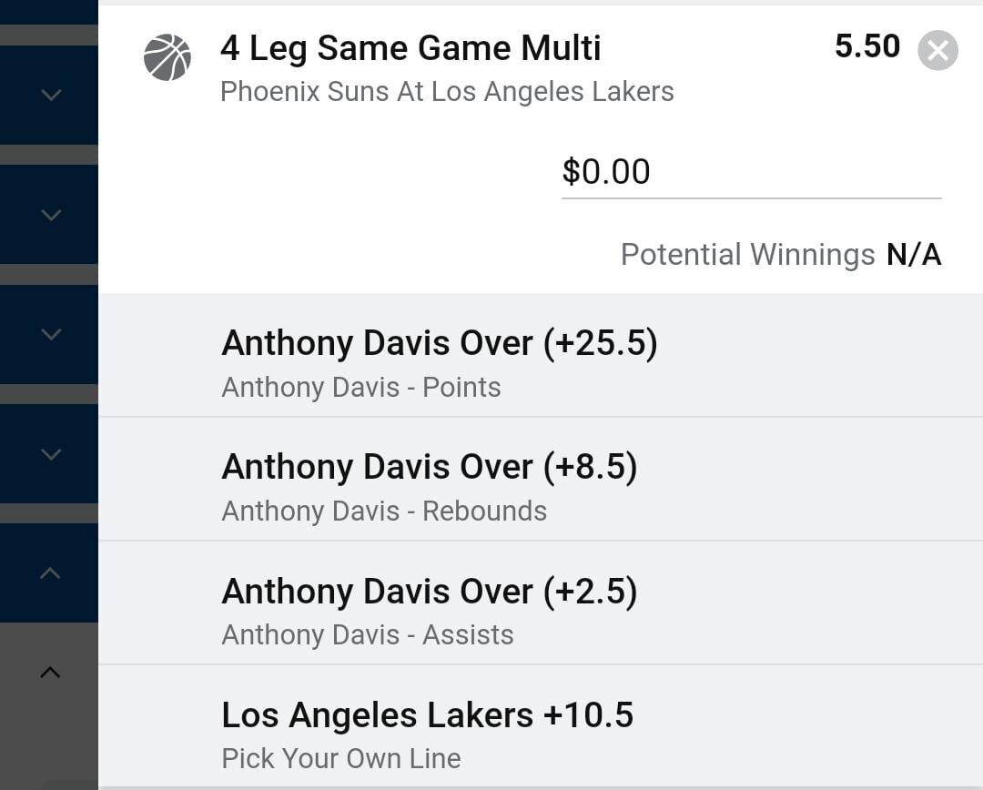 AD 3 units. Take odds over $4