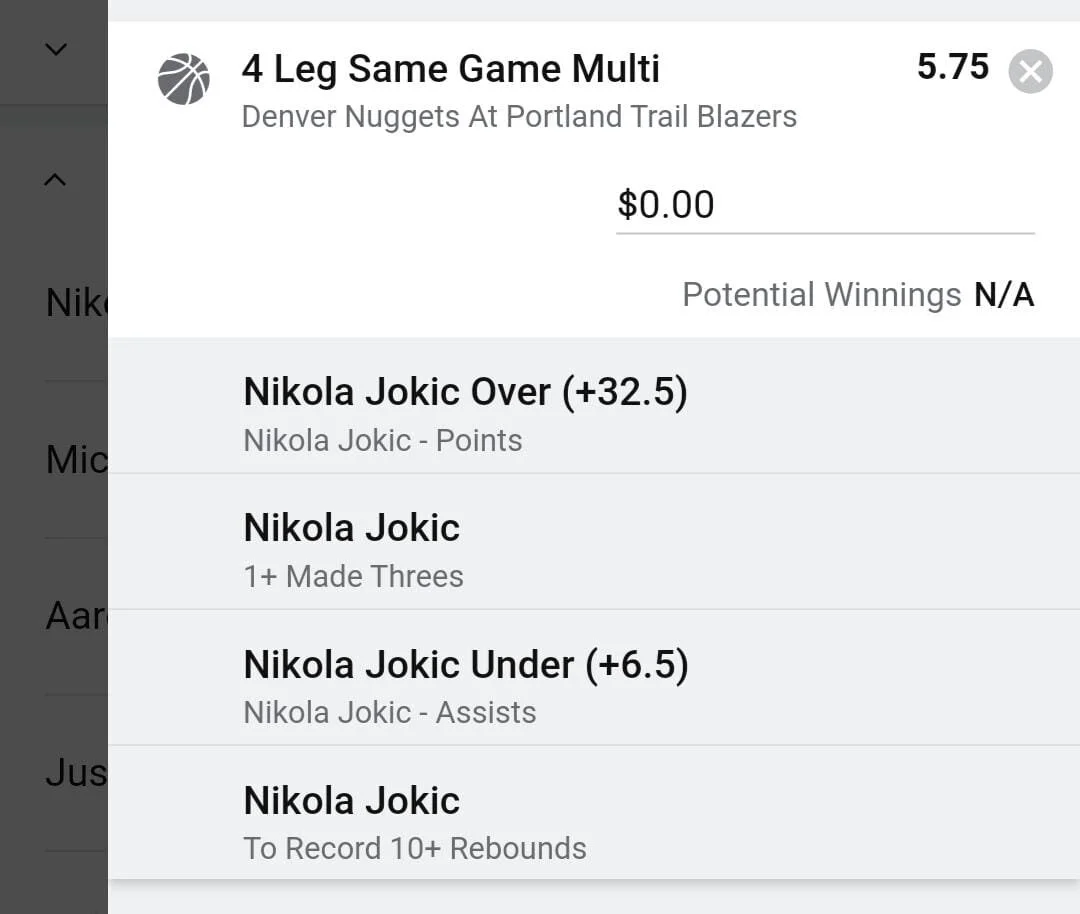 Nikola Jokic 1.5 units. Take odds over $4