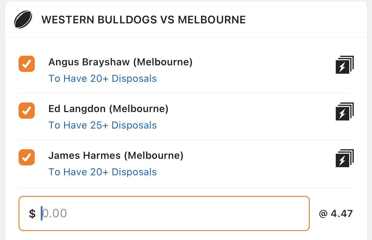 Dees SGM - Stake 1.5 Units, Minimum Odds 3.8, Lads/Neds