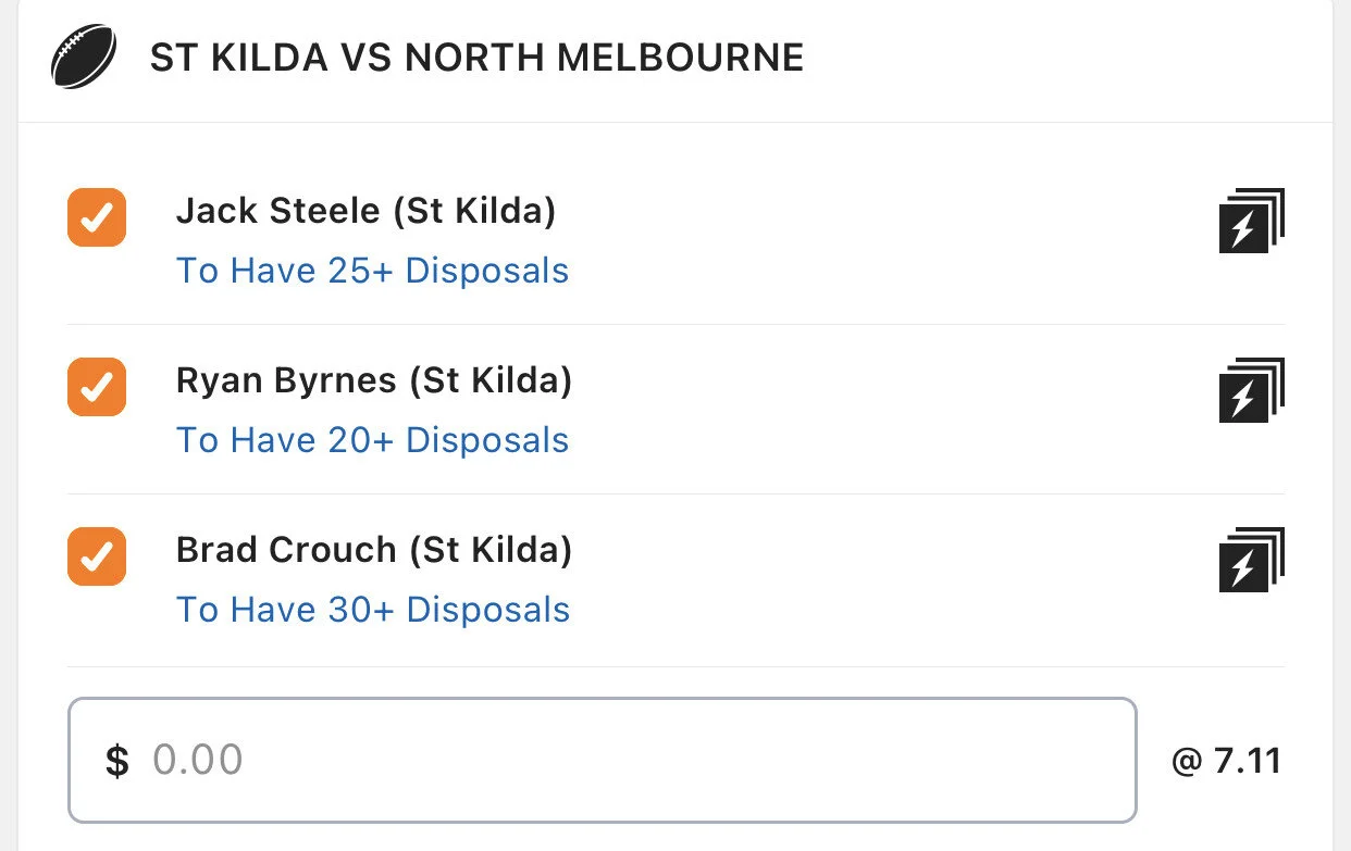 Saints SGM - Stake 1 Unit, Minimum Odds 6.3, Lads/Neds