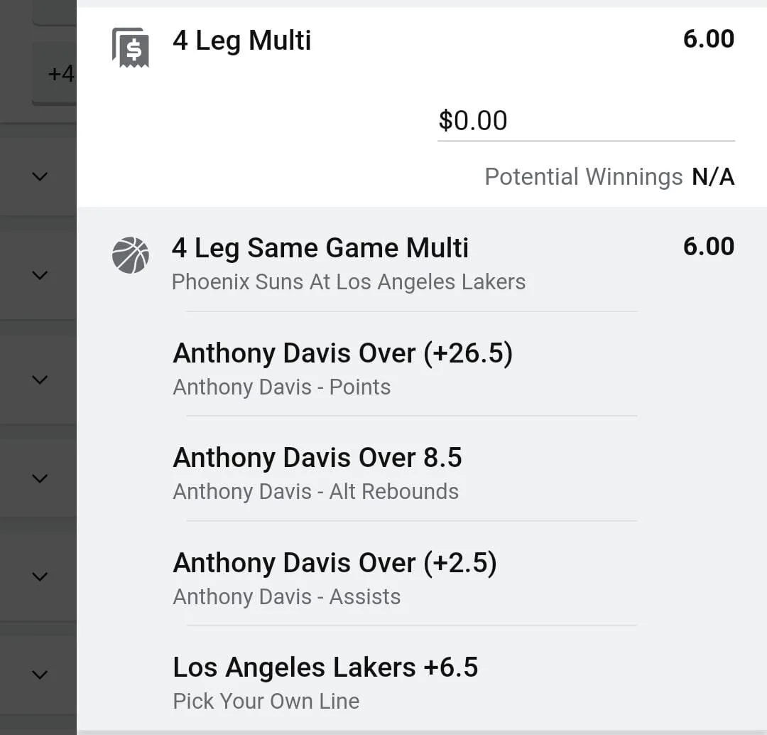 Anthony Davis 2 units. Take odds over $4