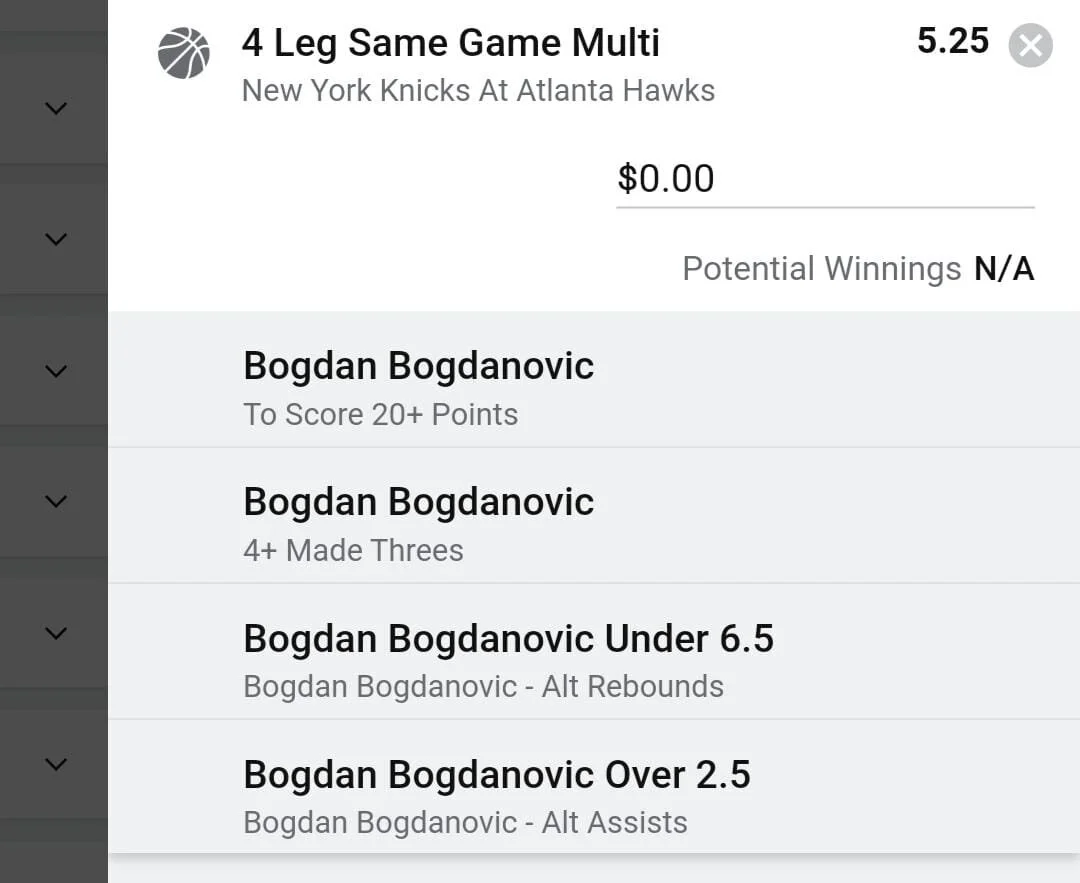 Bogdan Bogdanovic 2 units. Take odds over $4