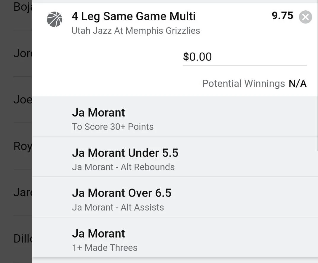 Ja Morant 1.5 units. Take odds over $8