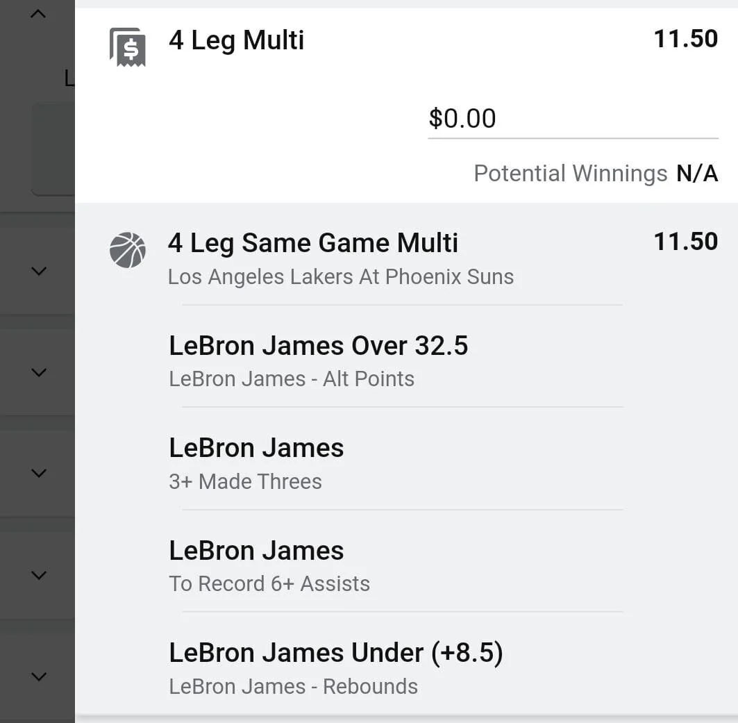 LeBron James 1.5 units. Take odds over $8