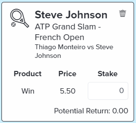 Johnson Win - Stake 1 Unit, Minimum Odds 5.0, Best Book - Topsport