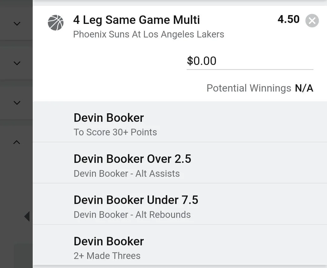 Booker 2 units. Take odds over $3