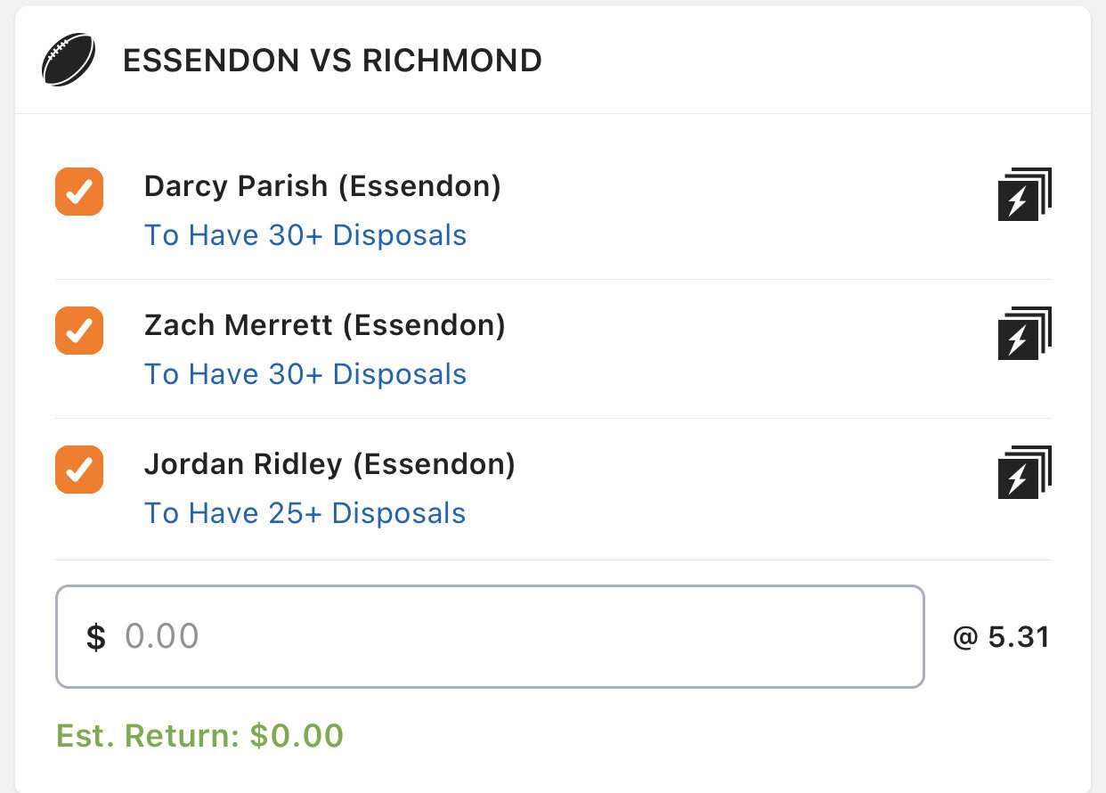 Bombers SGM - Stake 1 Unit, Minimum Odds 4.8, Lads/Neds