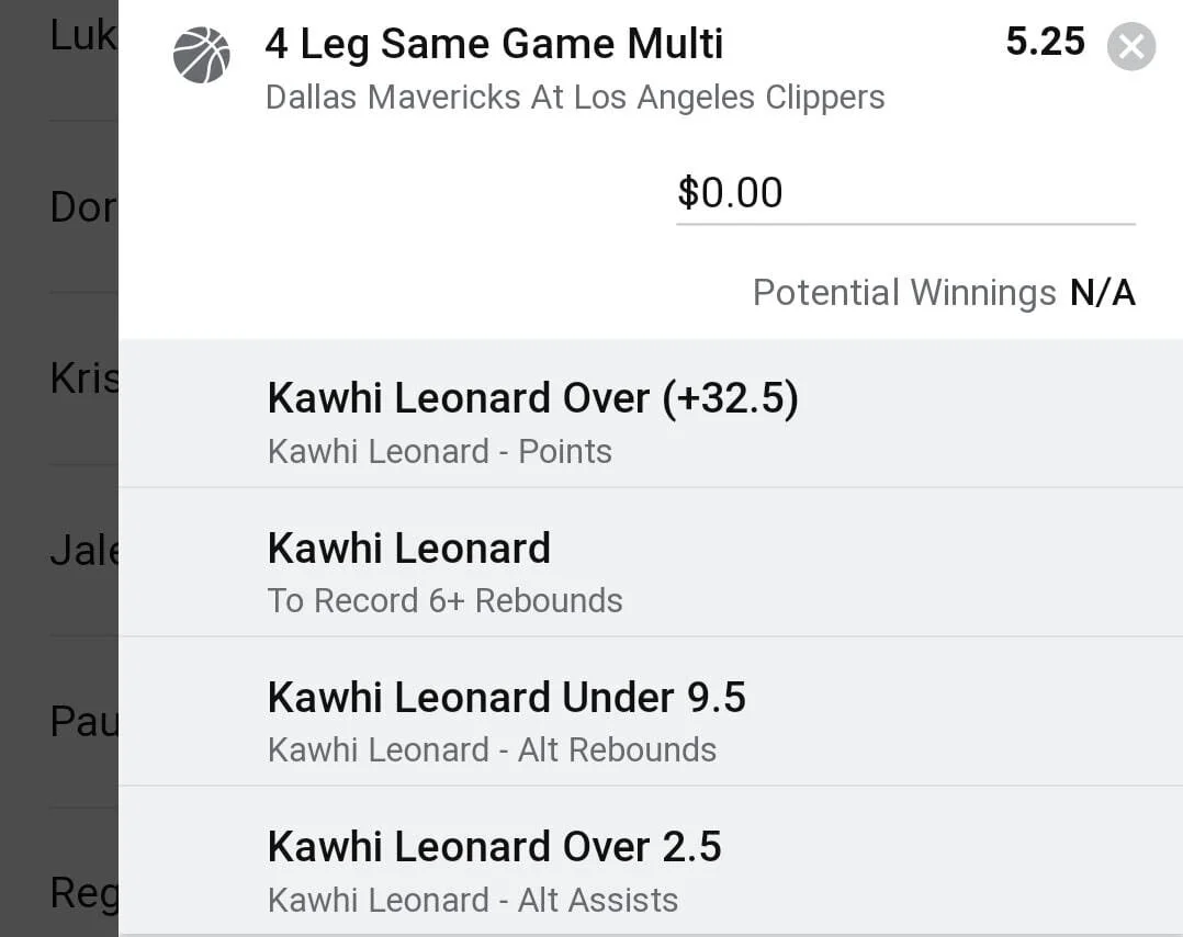 Kawhi 2 units. Take odds over $4