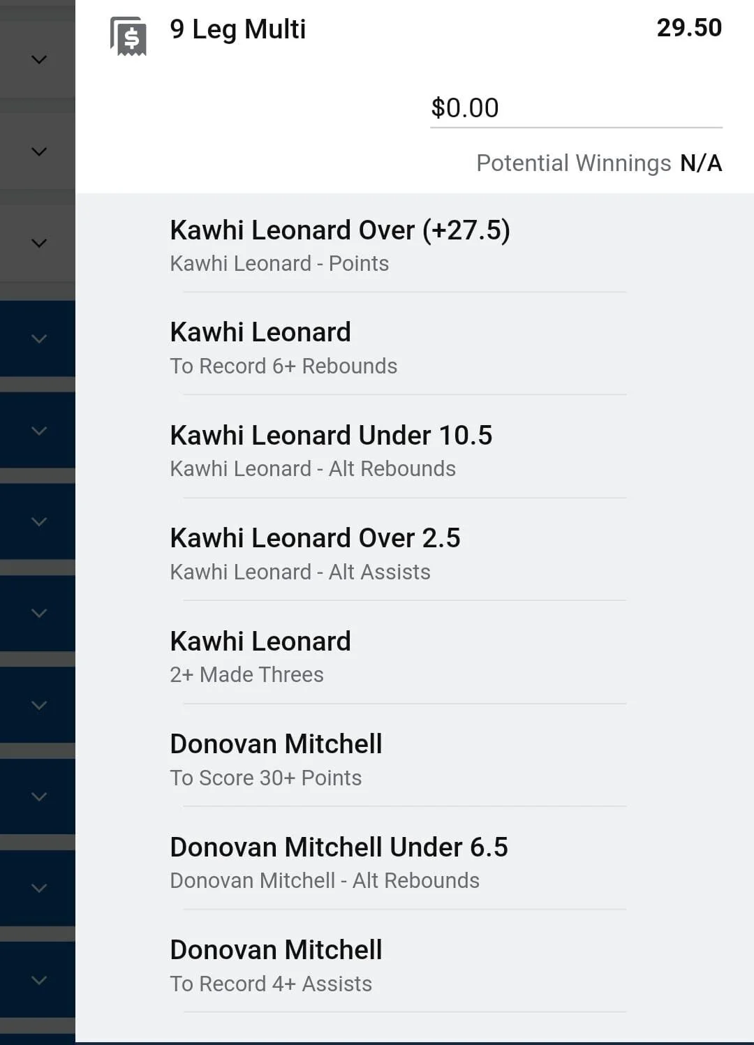 Kawhi x Donovan 1 unit. Take odds over $12