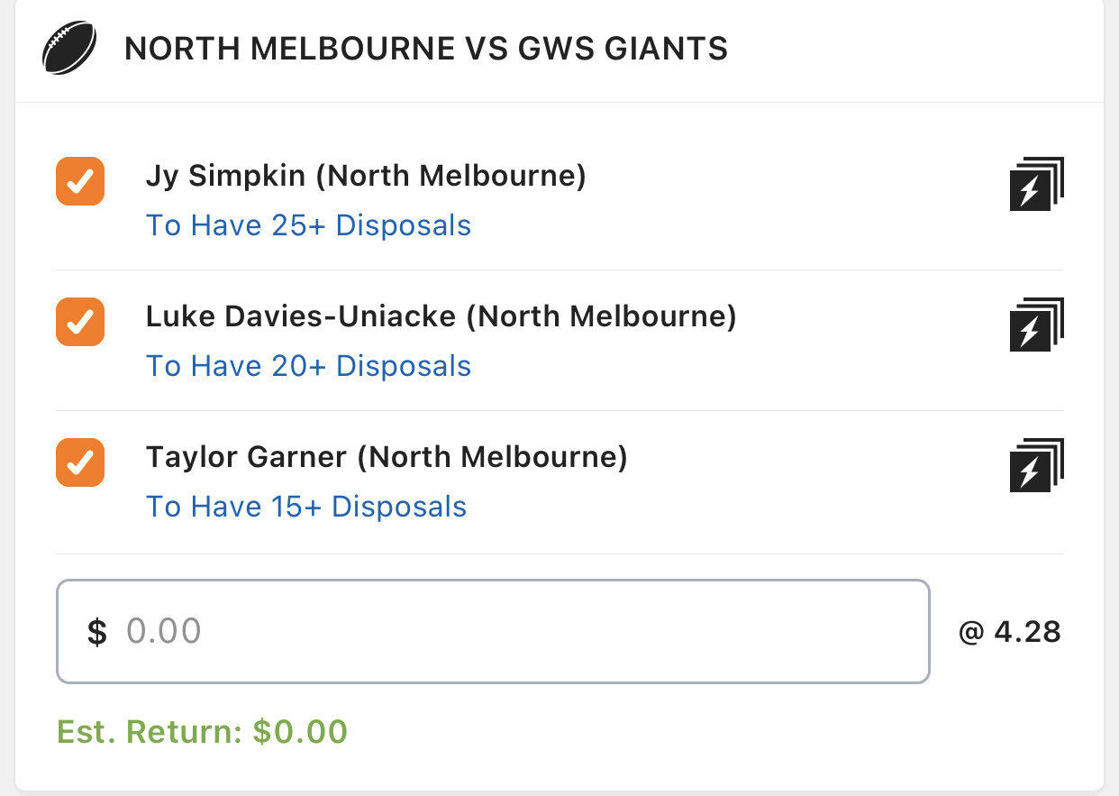 Kangas SGM - Stake 2 Units, Minimum Odds 3.5 , Best Book Lads/Neds