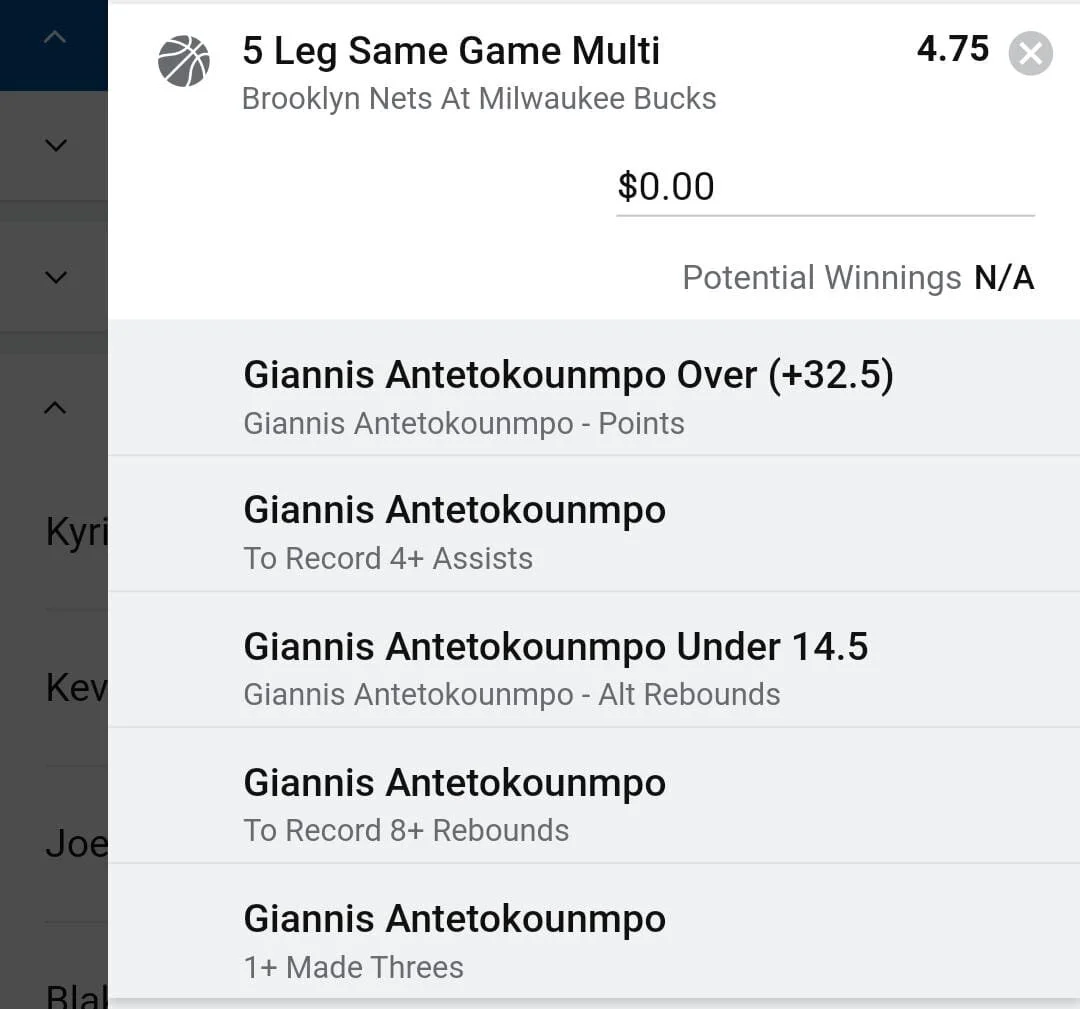 Giannis 2 units. Take odds over $3.5