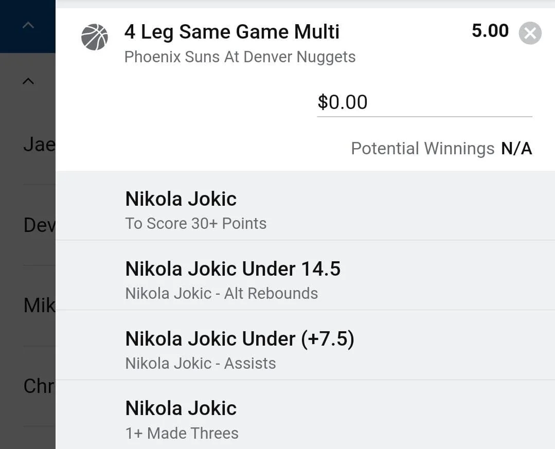 Jokic 3 units. Take odds over $4