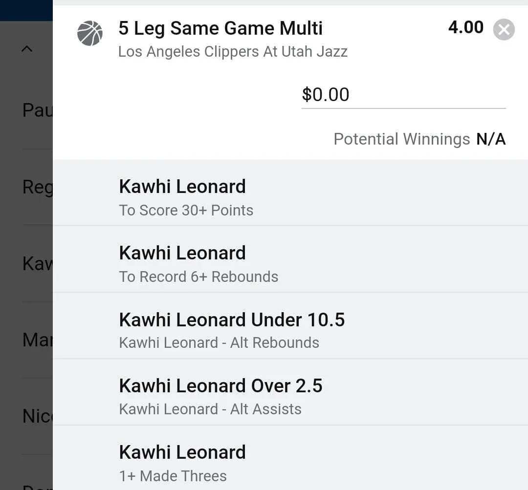 Kawhi 2 units. Take odds over $3