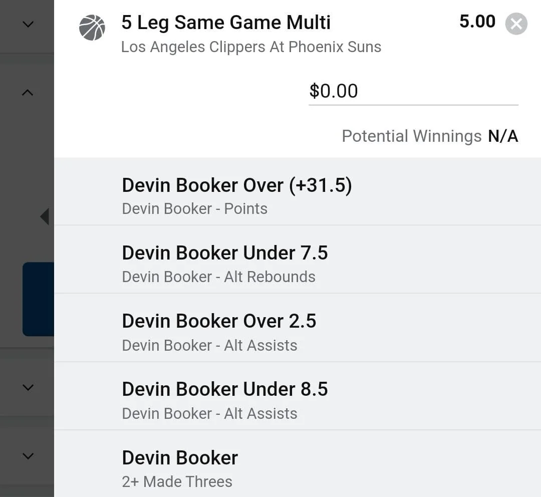Devin Booker 2 units. Take odds over $4