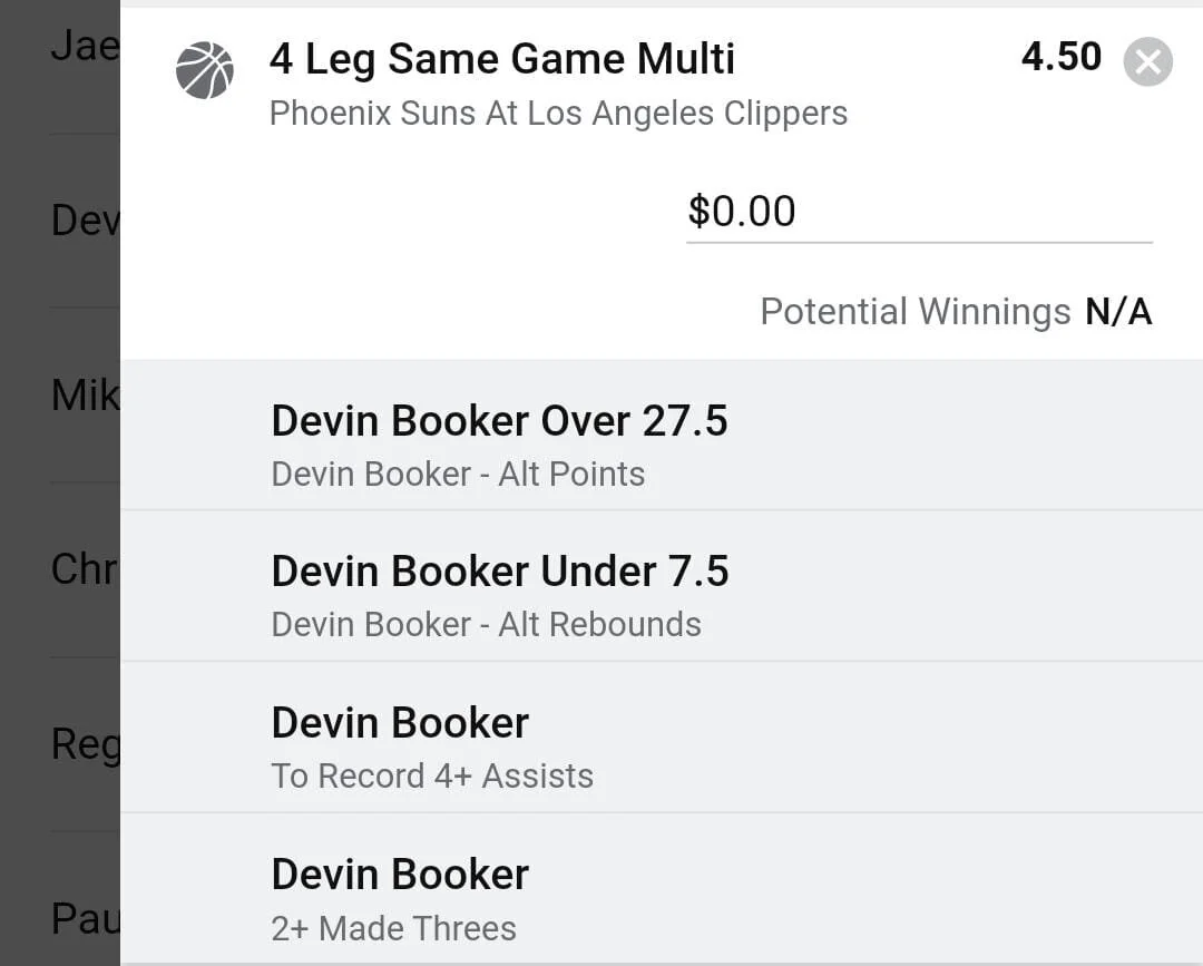 Devin Booker 2 units. Take odds over $3.5