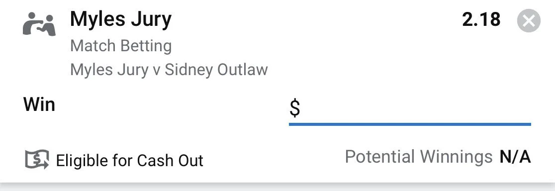 Jury WIN - Stake 2 Units, Minimum Odds 2.05, Best Book - Sportsbet