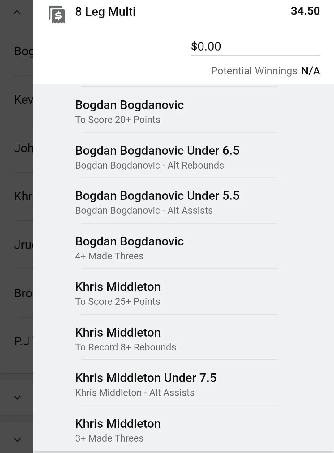 Bogdan x Khris 1 unit. Take odds over $20
