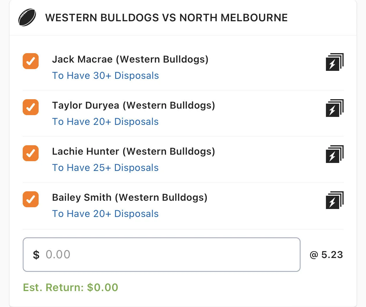 Dogs SGM - Stake 1.5 Units, Minimum Odds 4.35, Best Book Lads/Neds