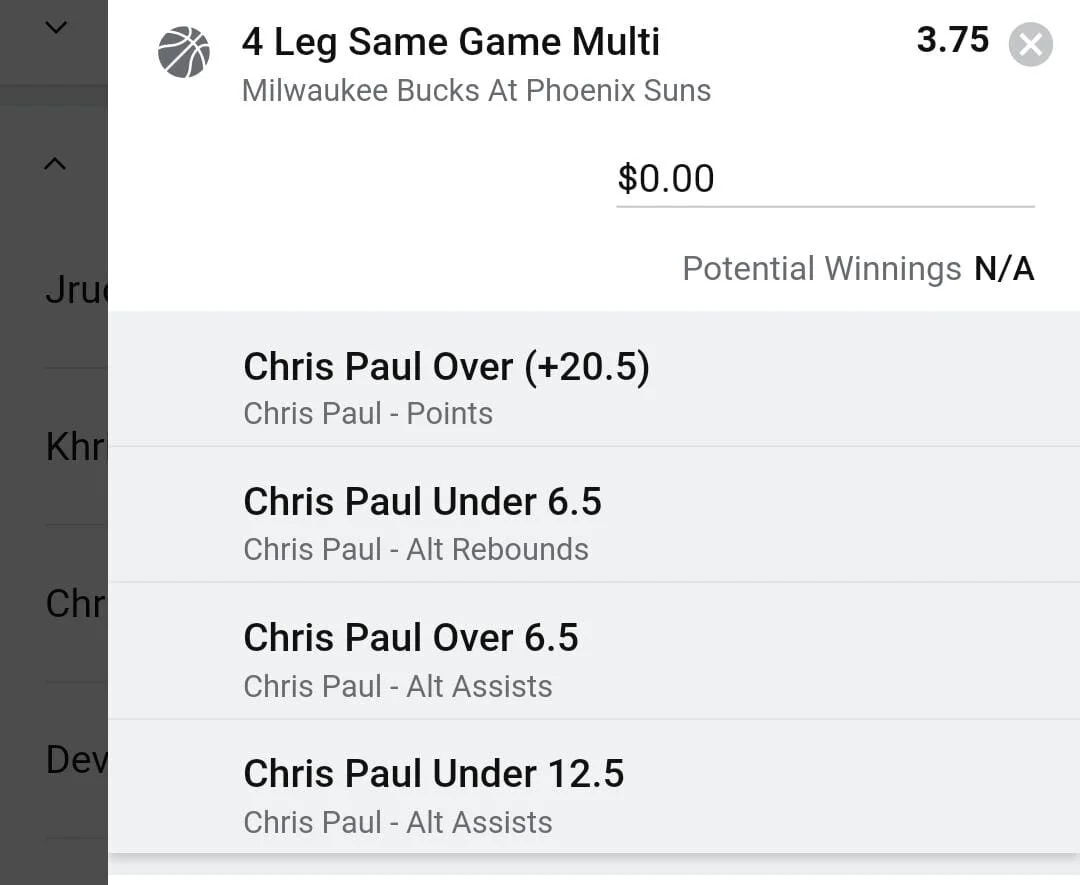 Chris Paul 3 units. Take odds odds over $2.5