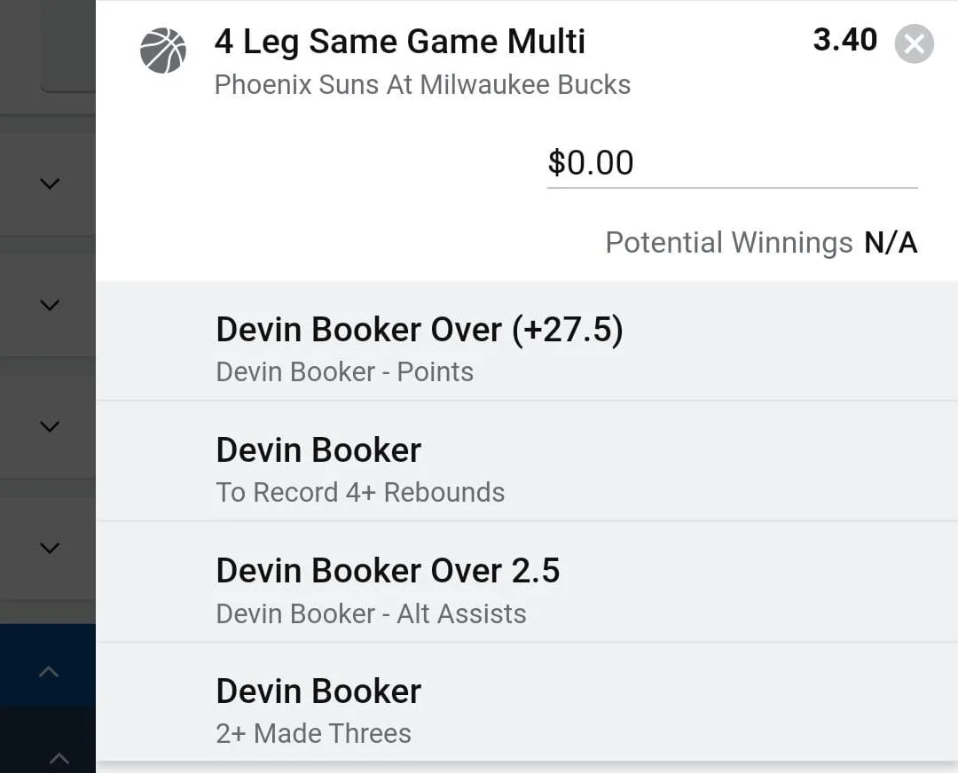Devin Booker 2 units. Take odds over $2.5