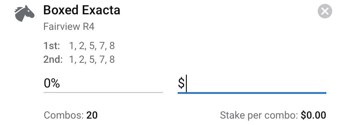 Race 4 - Exacta - Stake 1.5 Units, Best Book ANY