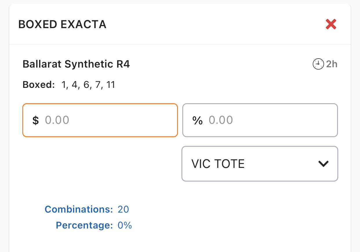 Race 4 - Exacta - Stake 1.5 Units, Best Book ANY