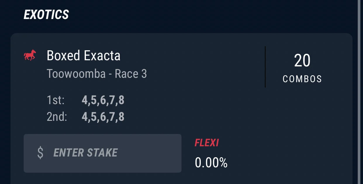 Exacta Race 3 - Stake 2 Units - Best Book ANY