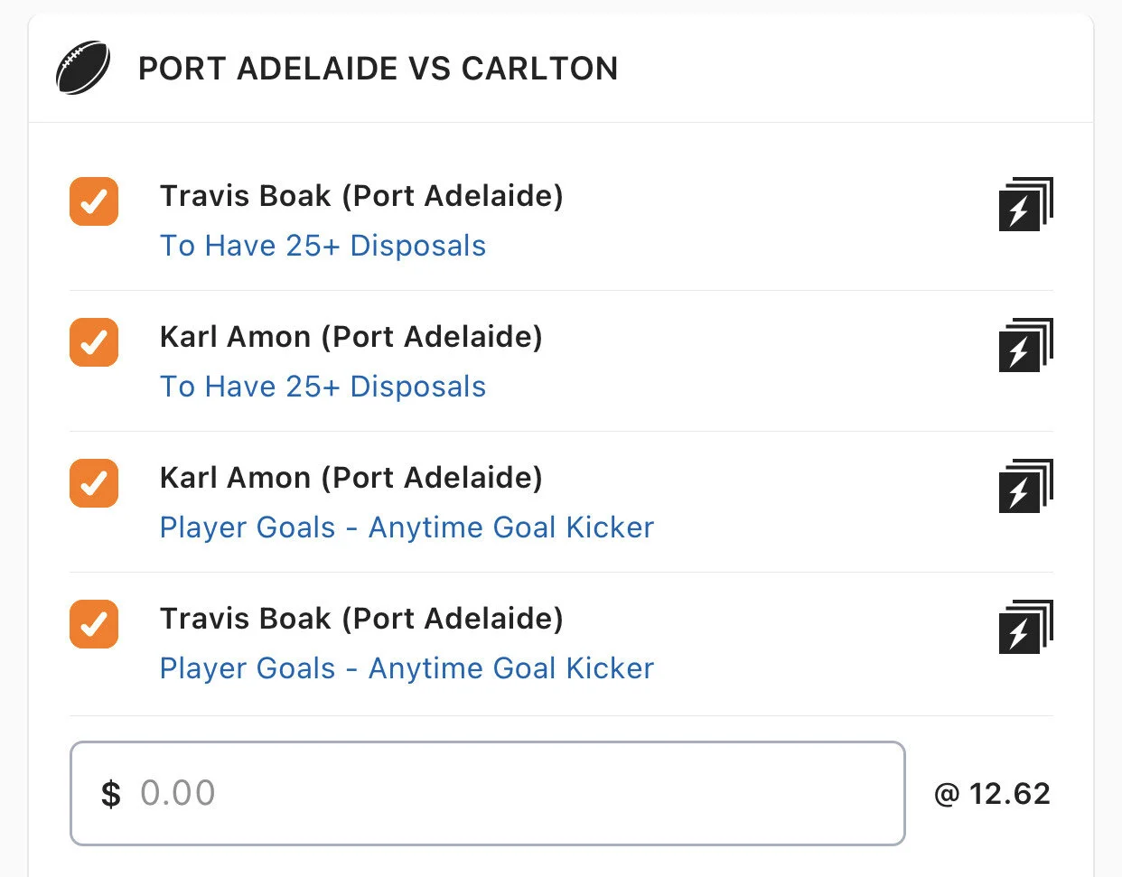 Port SGM - Stake 1 Unit - Minimum Odds 9.4 - Best Book Lads/Neds