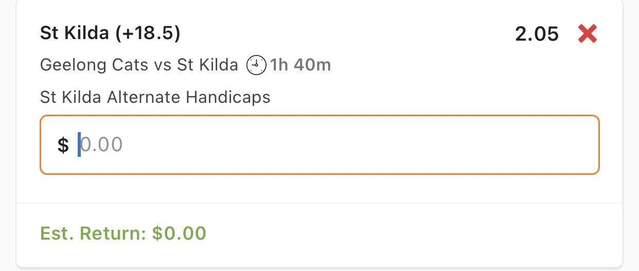 Saints Alt line - Stake 2 Units - Minimum Odds 2 - Best Book Lads/Neds