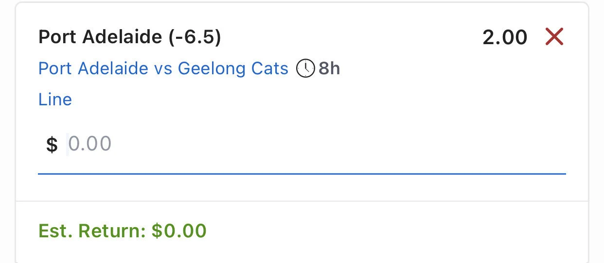 Port $2 Line - Stake 2.5 Units - Best Book Lads/Neds Only