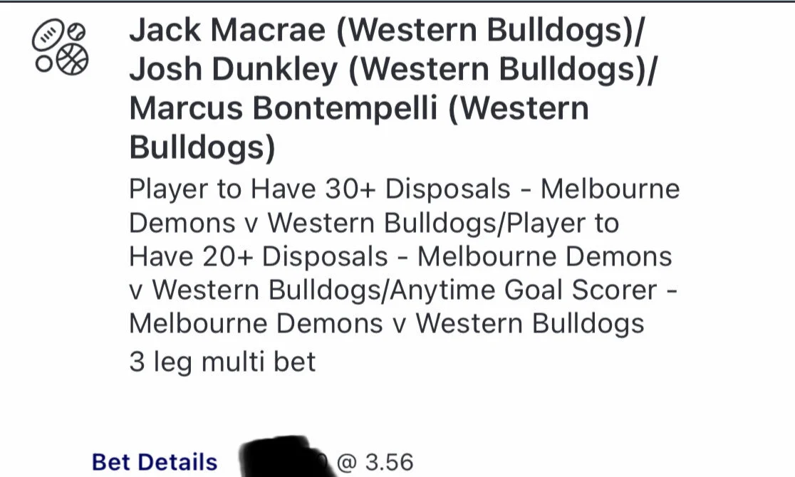 Dogs SGM - Stake 2.5 Units - Minimum Odds 3.2 -Best Book TopSport