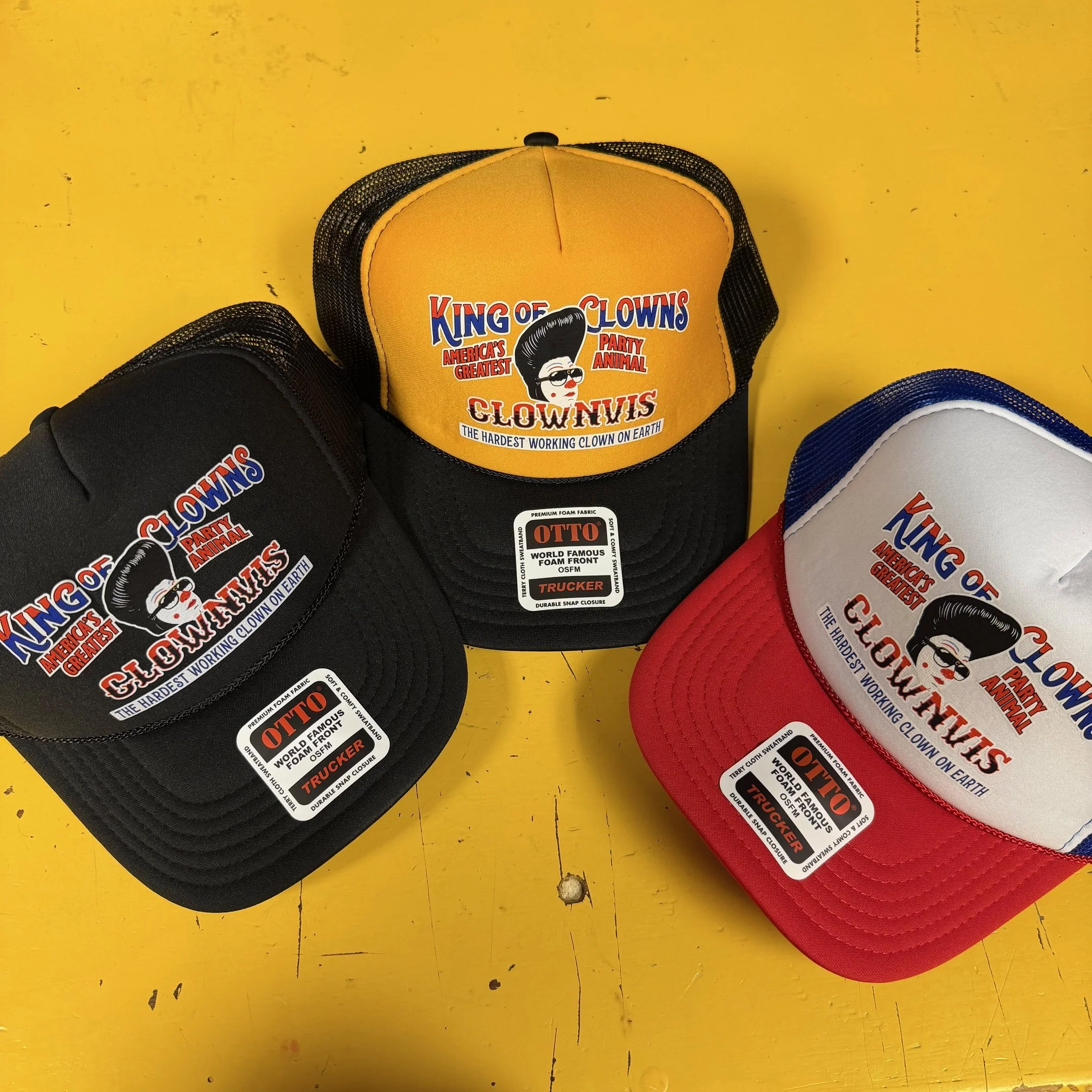 Clownvis Circus Style Trucker Hat
