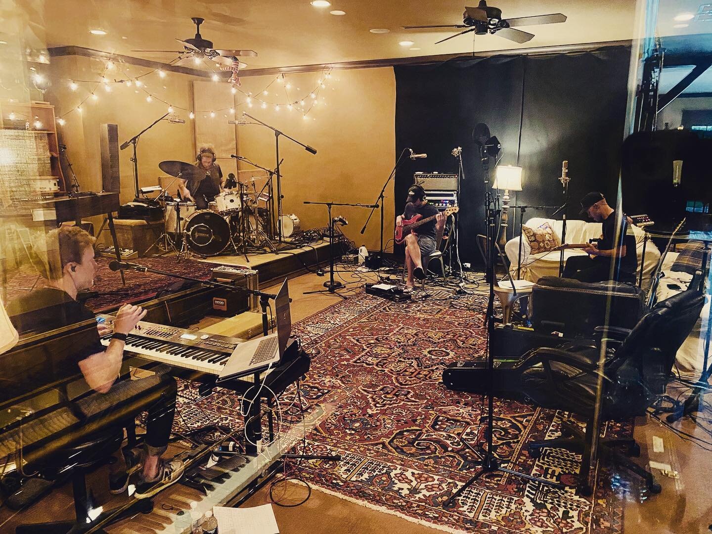 Can&rsquo;t tell you how refreshing it&rsquo;s been to be making music in the same room again. Lots of fun things coming very soon! @christomlin  @mr_gilder @timmyrjones @adanielcarson @edcashstudio