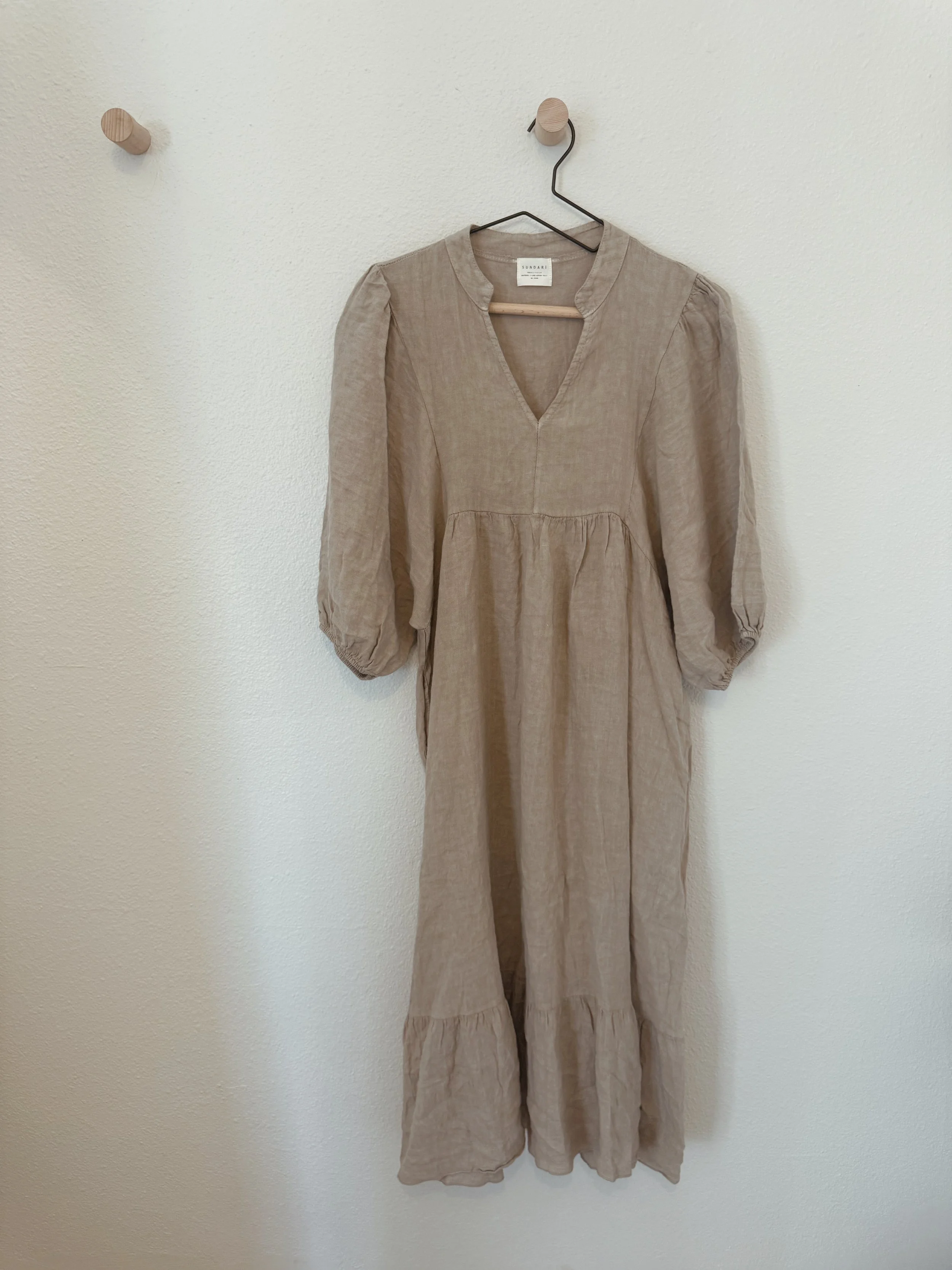 Linen Poet Dress //