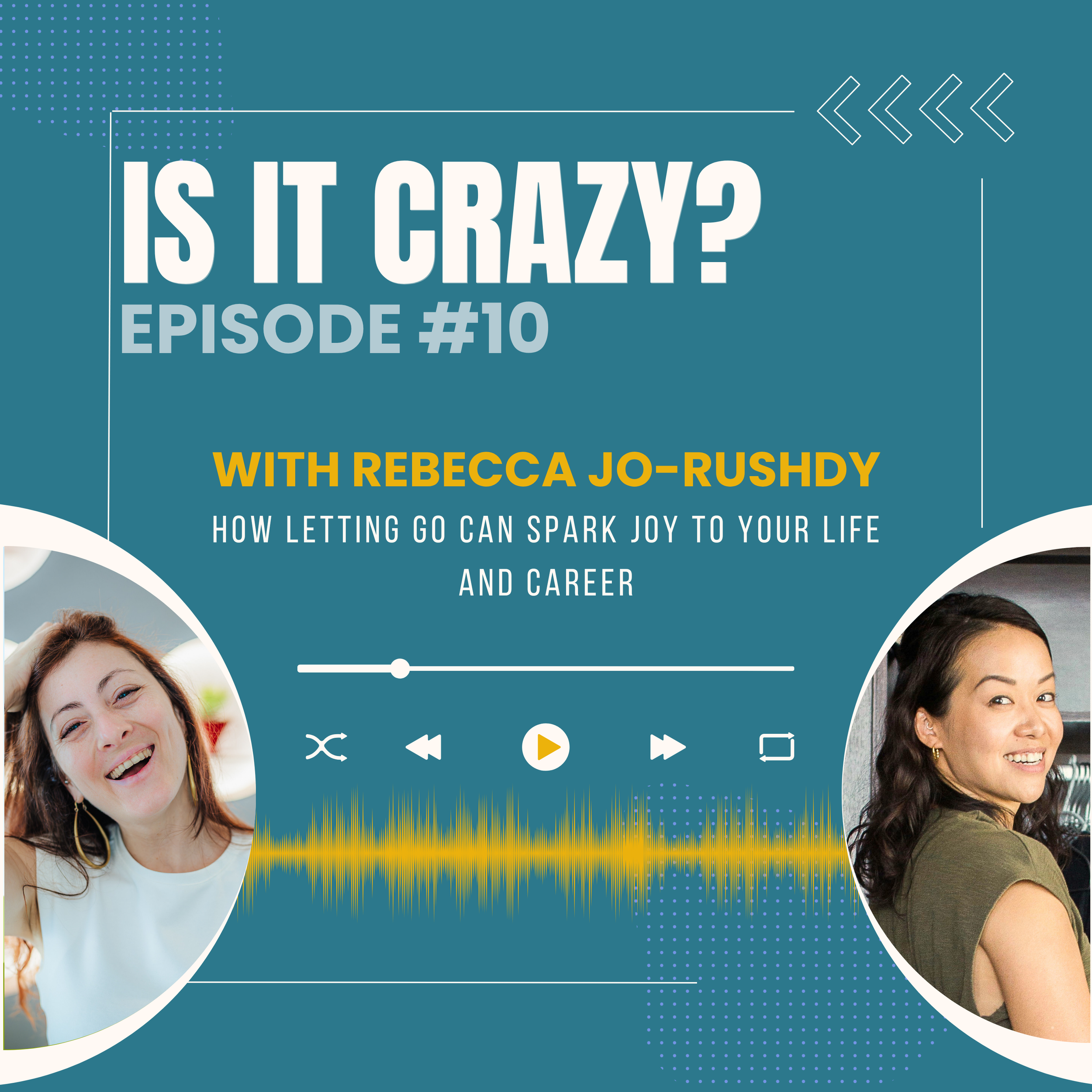 Rebecca defines her job as helping people let go.
Of the clutter, yes. But also the roles, the titles, the version of success someone else handed
us... all the things we carry that stopped sparking joy a long time ago.
On paper she’s a KonMari Master