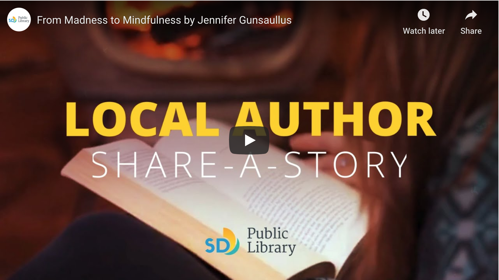 Author Reading - From Madness to Mindfulness