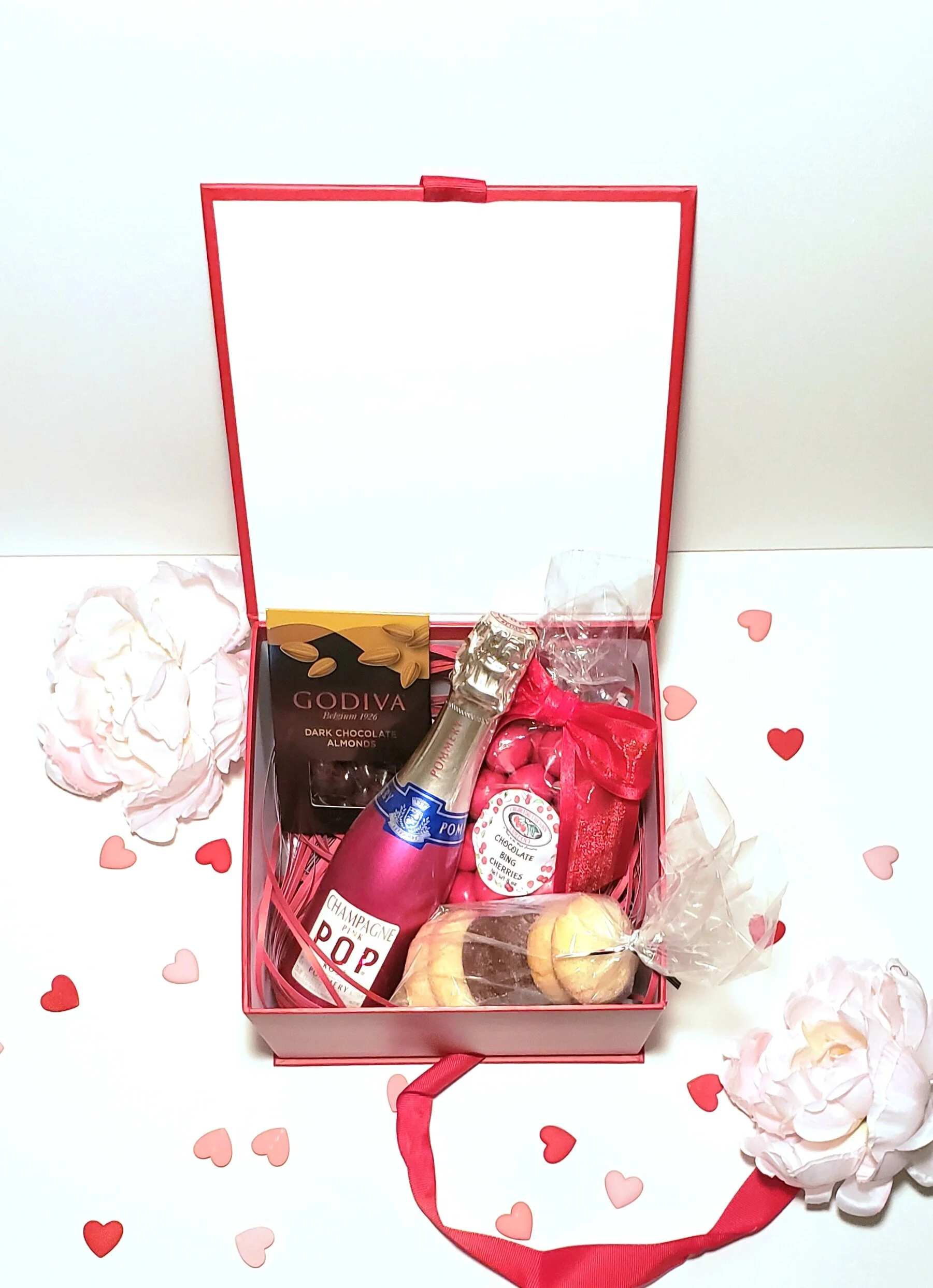 Valentine's Sweet + Bubbly Red Box